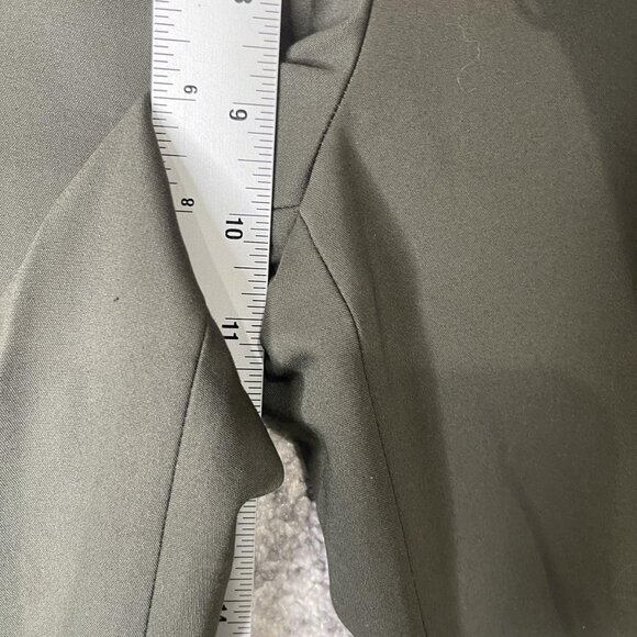 Express Pants Womens 8R Olive Green Columnist Barely Boot Mid Rise Dress Work - Picture 5 of 12